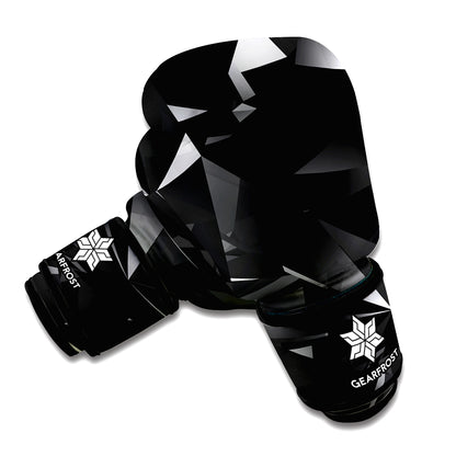 Black Diamond Print Boxing Gloves