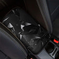 Black Diamond Print Car Center Console Cover