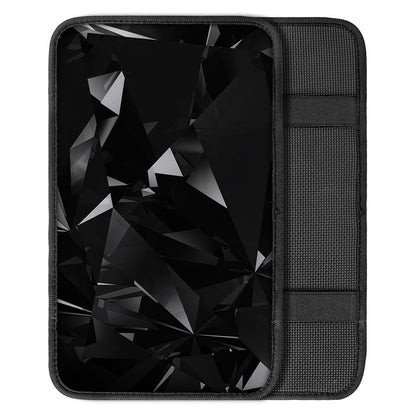 Black Diamond Print Car Center Console Cover