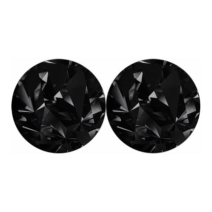 Black Diamond Print Car Coasters