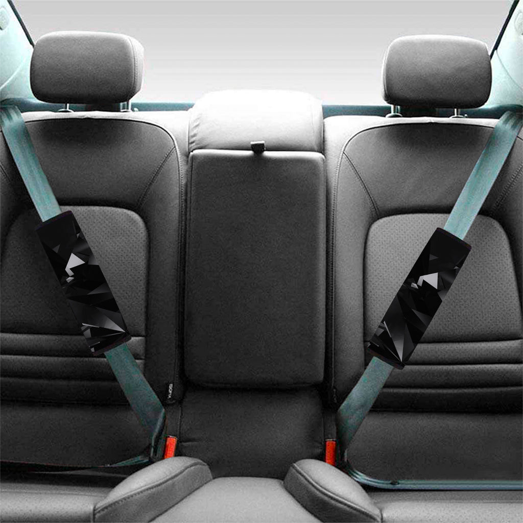 Black Diamond Print Car Seat Belt Covers