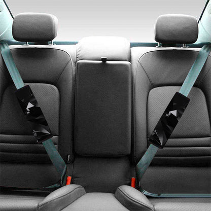 Black Diamond Print Car Seat Belt Covers