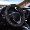 Black Diamond Print Car Steering Wheel Cover