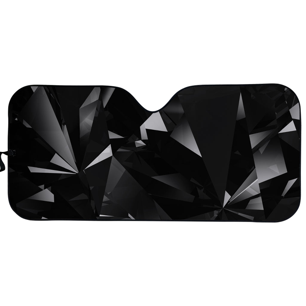 Black Diamond Print Car Sun Shade