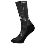 Black Diamond Print Crew Socks