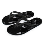 Black Diamond Print Flip Flops