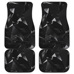 Black Diamond Print Front and Back Car Floor Mats