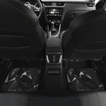 Black Diamond Print Front and Back Car Floor Mats