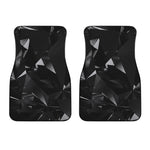Black Diamond Print Front Car Floor Mats