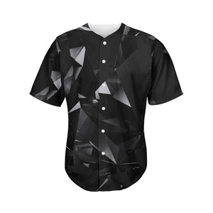 Black Diamond Print Men's Baseball Jersey