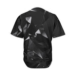 Black Diamond Print Men's Baseball Jersey