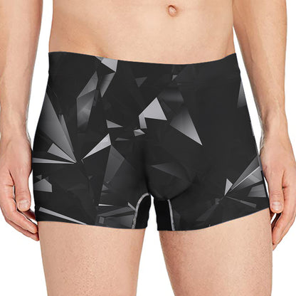 Black Diamond Print Men's Boxer Briefs