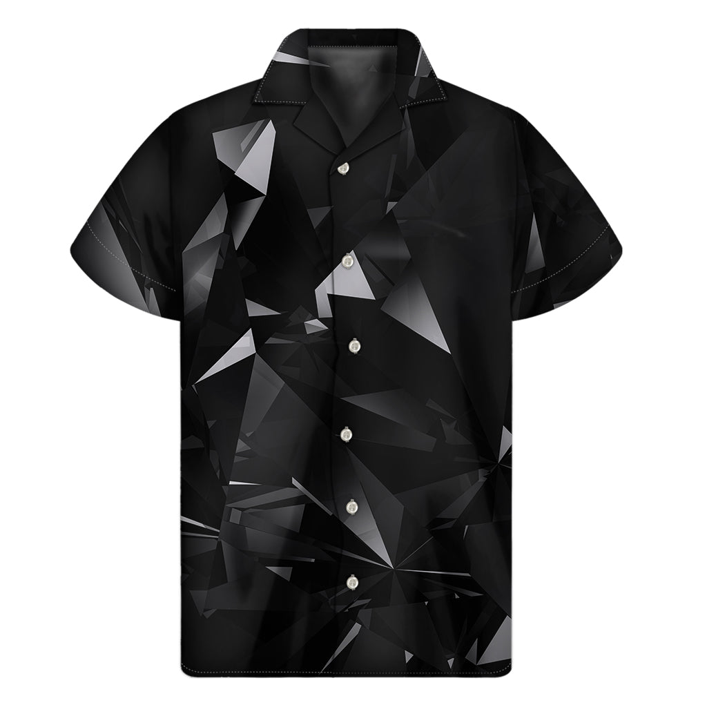 Black Diamond Print Men's Short Sleeve Shirt