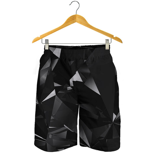 Black Diamond Print Men's Shorts