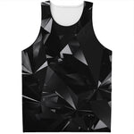 Black Diamond Print Men's Tank Top
