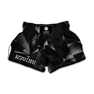 Black Diamond Print Muay Thai Boxing Shorts