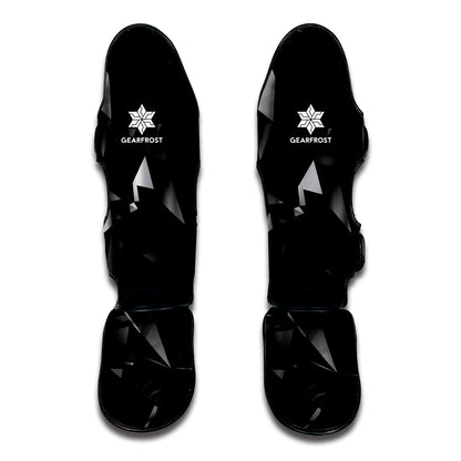 Black Diamond Print Muay Thai Shin Guard