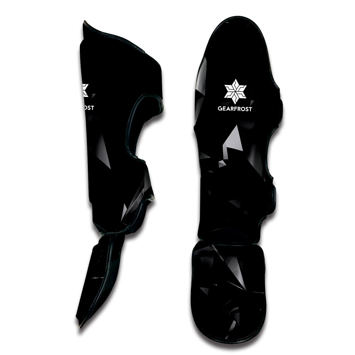 Black Diamond Print Muay Thai Shin Guard