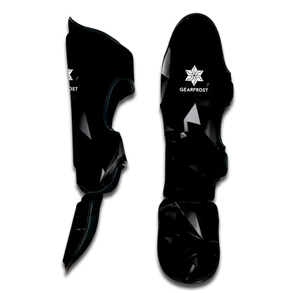 Black Diamond Print Muay Thai Shin Guard