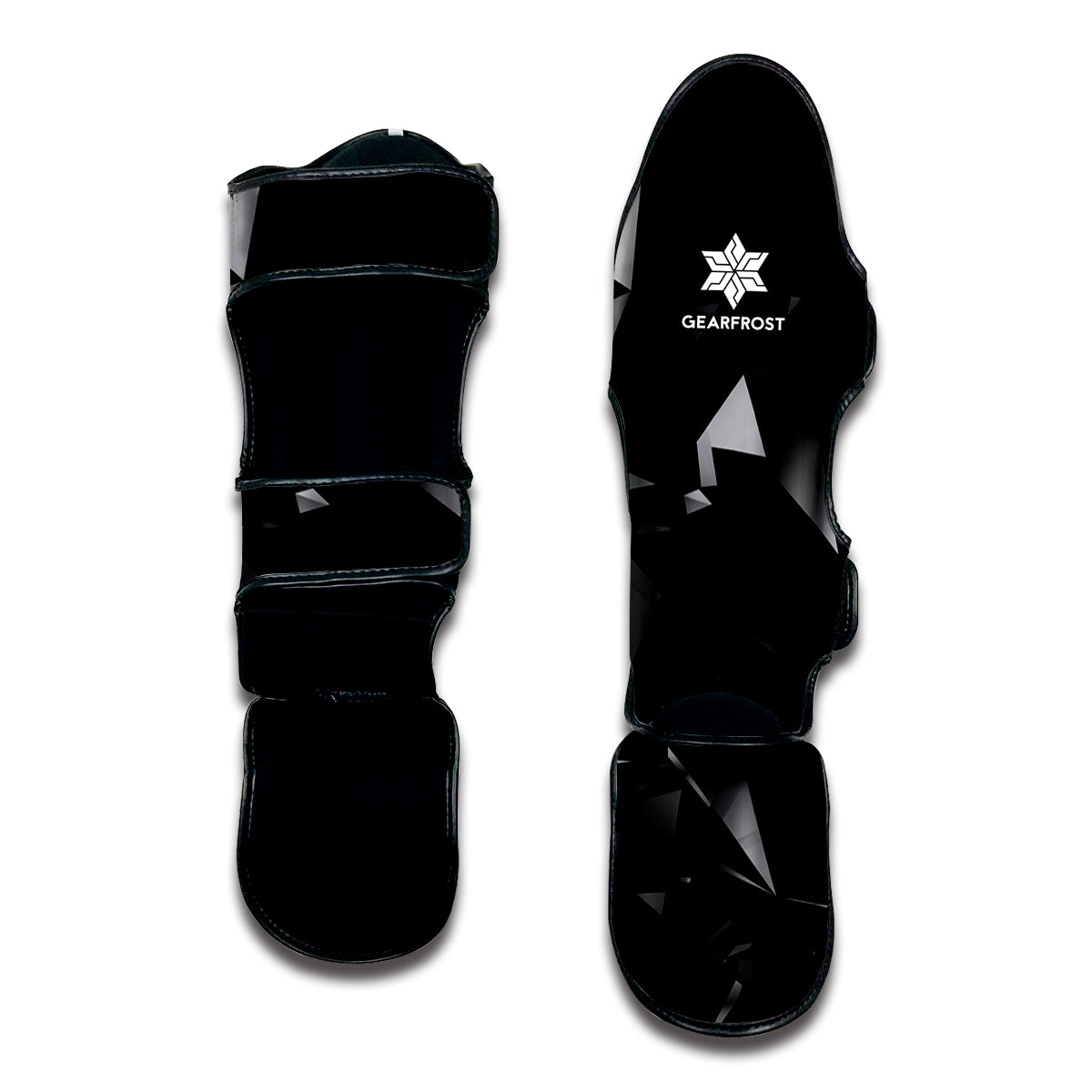 Black Diamond Print Muay Thai Shin Guard