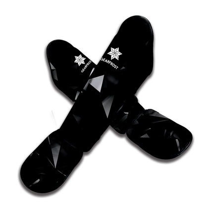 Black Diamond Print Muay Thai Shin Guard