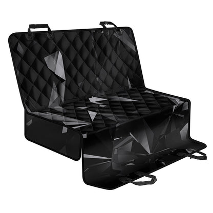 Black Diamond Print Pet Car Back Seat Cover