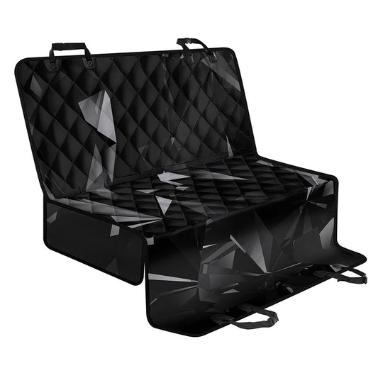 Black Diamond Print Pet Car Back Seat Cover