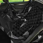 Black Diamond Print Pet Car Back Seat Cover