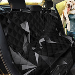 Black Diamond Print Pet Car Back Seat Cover