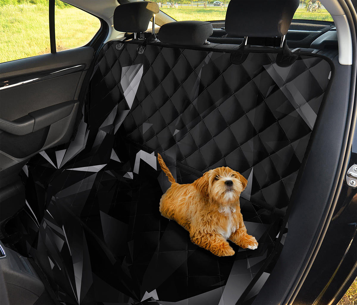 Black Diamond Print Pet Car Back Seat Cover