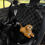 Black Diamond Print Pet Car Back Seat Cover