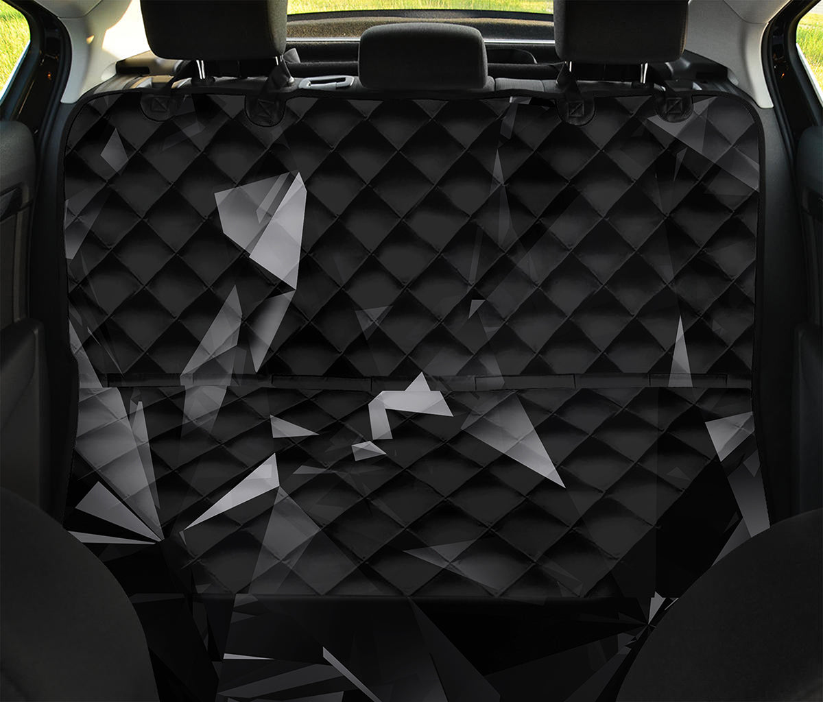 Black Diamond Print Pet Car Back Seat Cover