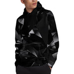Black Diamond Print Pullover Hoodie