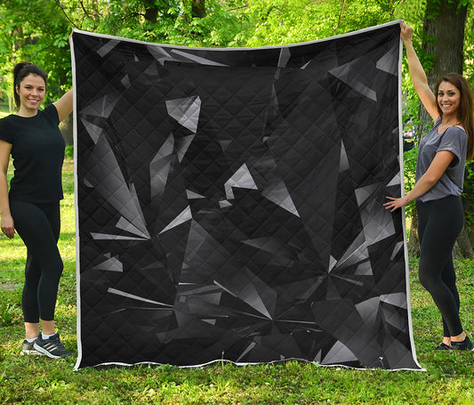Black Diamond Print Quilt