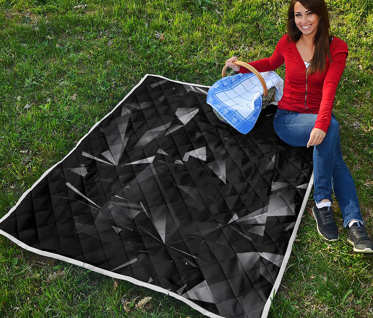 Black Diamond Print Quilt