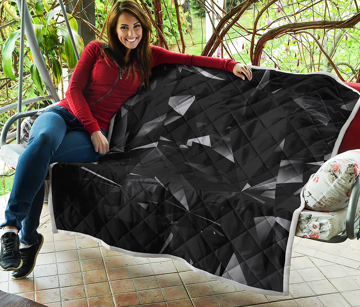 Black Diamond Print Quilt