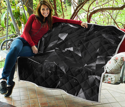 Black Diamond Print Quilt