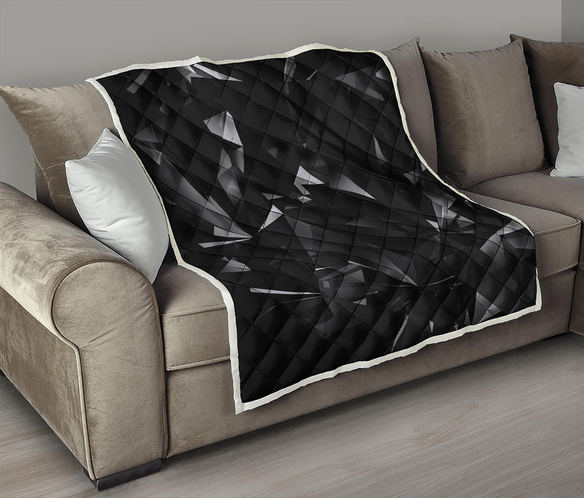Black Diamond Print Quilt