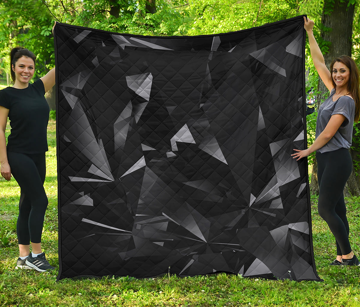 Black Diamond Print Quilt