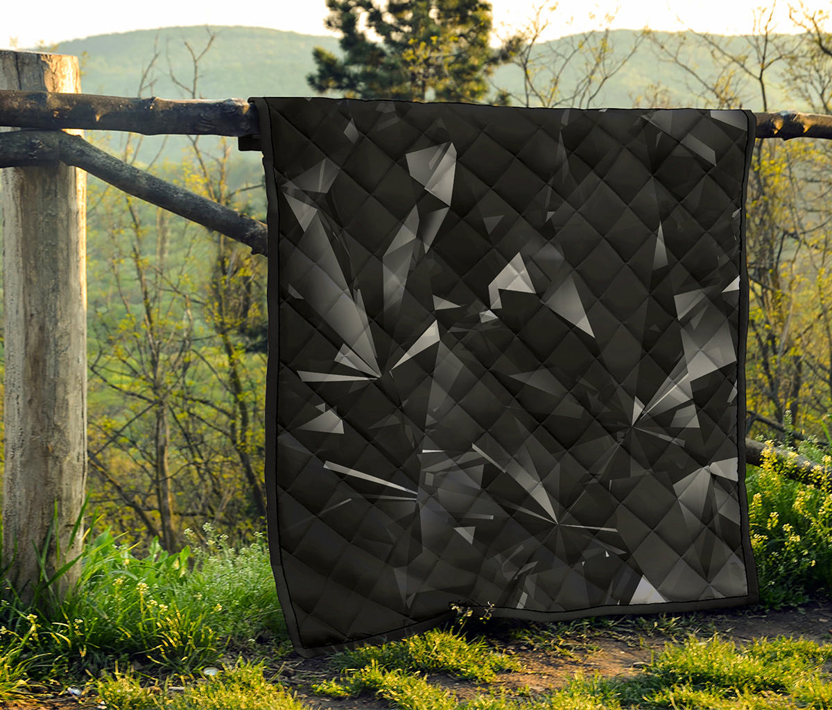 Black Diamond Print Quilt