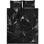 Black Diamond Print Quilt Bed Set