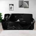 Black Diamond Print Sofa Cover