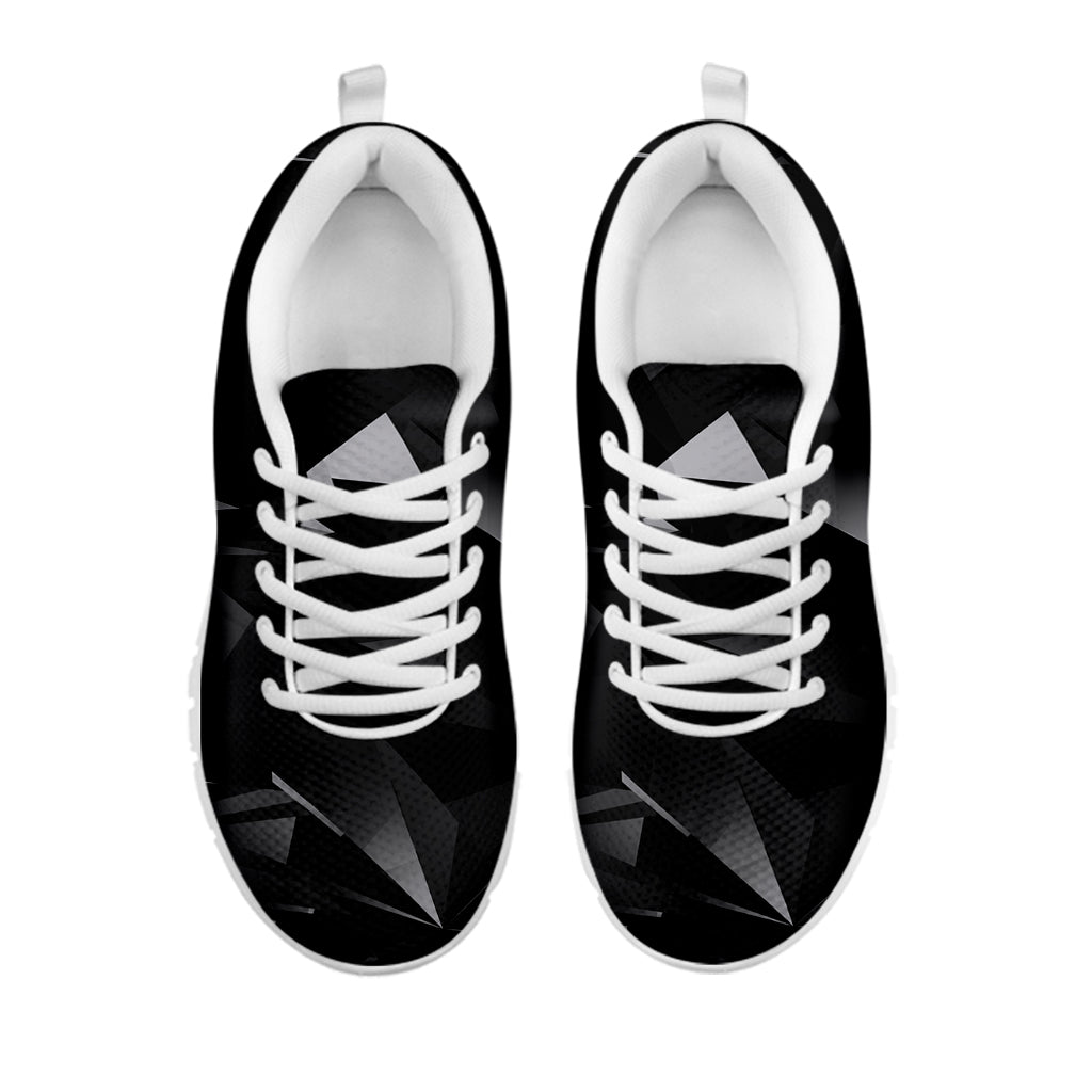 Black Diamond Print White Sneakers