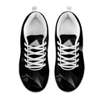 Black Diamond Print White Sneakers