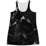 Black Diamond Print Women's Racerback Tank Top