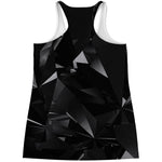 Black Diamond Print Women's Racerback Tank Top