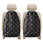 Black Doodle Sandwich Pattern Print Car Seat Organizers