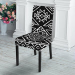 Black Ethnic Aztec Pattern Print Dining Chair Slipcover