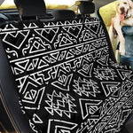 Black Ethnic Aztec Pattern Print Pet Car Back Seat Cover