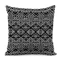 Black Ethnic Aztec Pattern Print Pillow Cover